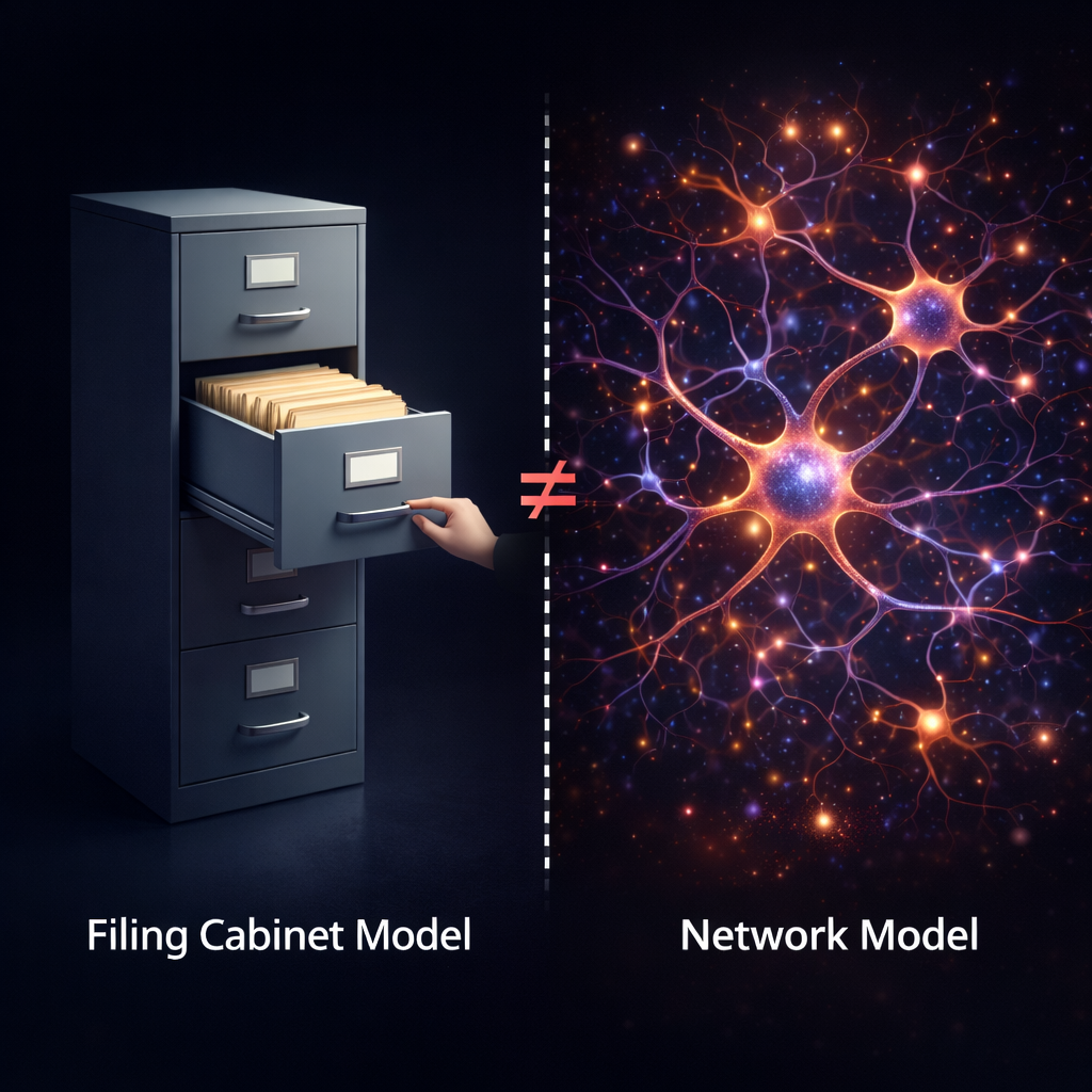 Filled cabinet model is not a network model.